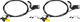 Magura Set de frenos de disco d+t MT4 eSTOP Carbotecture - polished black anodized/Set/Flip-Flop (no específico de lado)