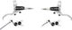 Hope Juego de Frenos de Disco EVO TR4 con Latiguillo de Acero Trenzado - silver-black | Set | left/right (side-specific)