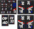 Fox Racing Shox Heritage Fork and Shock Decal Kit Aufklebersatz bis Modell 2020 - red-white-blue