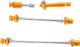 CONTEC SQR Select+ Sicherungs-Schnellspannset für VR, HR und Sattelstütze - odd orange