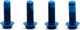 OAK Components Juego de tornillos para portabidones M5x15 Titanio - blue