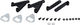 SKS Stay Set for Bluemels Rear Cable Line - black/55 mm