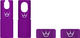 Peaty's Chris King Edition MK2 Tubeless Ventil Ersatzteil-Set - violet/SV