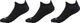 GripGrab Classic No Show Summer Socks 3-Pack - black/41 - 44