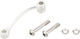Trickstuff CNC Disc Brake Adapter for 160 mm Rotors w/ Titanium Bolts - silver/160 mm/Post Mount