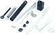 Hebie Steer Damper 695 with Extra-Long Spring - black-silver