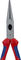 Knipex Alicates de punta plana con filo de corte - rojo-plata