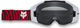 Fox Head Gafas de espejo Vue Impression - fluorescent red/chrome spark