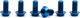 OAK Components Juego de Tornillos de titanio M5x10 para Disco de freno 6 agujeros - blue