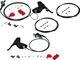 SRAM Set frenos disco hidr. Force 1 d+t c. man. cambios/frenos DoubleTap® - ice grey anodized | Set