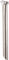 Blackheart Tige de selle en titane - titanium brushed/350 mm/10 mm/31,6 mm