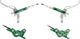 Trickstuff Freno de Disco Direttissima Edición Especial Set - black-green | Flip-Flop (no específico de lado) | Set