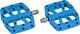 e*thirteen Base Flat Platform Pedals - blue