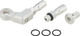 Trickstuff Beta Kevlar Hose Connection Set Angle / Straight 6 mm - silver