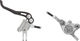 Trickstuff Piccola Carbon f+r set disc brake flatmount / postmount - silver-silver/Set/left/right (side-specific)