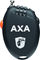 Axa Candado de cable Roll - negro | 75 cm