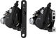 Shimano Set de Freins à Disque av+arr 105 BR-R7070 + ST-R7020 - silky black/Ensemble/gauche/droite (spécifique)