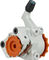PAUL Klamper Flat Mount Short Pull Bremssattel - silver-orange/Set