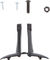 busch+müller Soporte de faros para Lumotec IQ Fly/oval - negro/Suntour largo