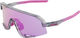 100% Slendale Mirror Sportbrille - polished translucent grey | purple multilayer mirror