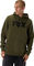 Fox Head X Fleece Hoodie - olive green | S