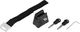 Kryptonite KryptoLok® Mini-7 Bügelschloss mit KryptoFlex® Kabel - schwarz-grau