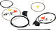 Shimano Dura-Ace v+h Set BR-R9170 + Di2 ST-R9170 Scheibenbremse - schwarz | Set