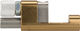 Jtek Engineering Bifurcador de cables de frenos Double Control S Brake Cable Splitter - gold-silver