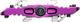 OneUp Components Clip Pedals clipless pedals - purple