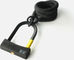 tex-lock eyelet Kettenschloss + D-lock Mini-Bügelschloss - onyx black/120 cm