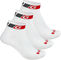 GripGrab Calcetines paquete de 3 pares Classic Low Cut - white/41 - 44