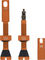 Peaty's Holeshot Fast Flow tubeless valves - mango | Presta Valve (SV) | 42 mm