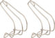 MKS CAGE CLIP Pedalhaken - silber/M