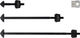 Pitlock Locking Skewer Set 02 for Front Wheel + Rear Wheel + Seatpost - black