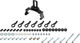 SKS Set de guardabarros delantero+trasero Bluemels Stripes - negro mate/69 