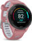 Garmin Forerunner 265S Smartwatch mit Schnellwechsel-Silikon-Armband 18 mm - altrosa-schwarz