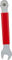 Unior Bike Tools Llave para pedales 3 en 1 1620/2P - red-silver