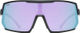 uvex sportstyle 235 sports glasses - black matte | mirror lavender