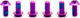 OAK Components Juego de Tornillos de titanio M5x10 para Disco de freno 6 agujeros - purple