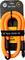 tex-lock Eyelet chain lock + D-lock shackle lock - acid orange