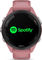 Garmin Forerunner 265S Smartwatch mit Schnellwechsel-Silikon-Armband 18 mm - altrosa-schwarz