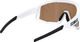 Bliz Fusion Nano Optics Nordic Light lunettes de sport - matte white/coral-orange-blue