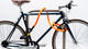 tex-lock Eyelet chain lock + D-lock shackle lock - acid orange