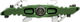 OneUp Components Pédales à clip - dark green