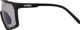 uvex Lunettes de Sport mtn perform S V - black mat/litemirror blue