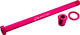 Burgtec Axe traversant arrière 180 mm x 12 mm, pas de filetage 1,00 mm - toxic barbie pink/148 mm