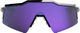 100% Gafas deportivas Polarized Speedcraft SL HiPER - polished black | hiper polarized lavender mirror