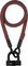 tex-lock eyelet Kettenschloss + U/X-lock Mini-Bügelschloss - chateau red/120 cm
