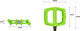 DMR Pedales de plataforma V6 - green