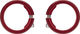 Peaty's Bagues de serrage Monarch Grips - red